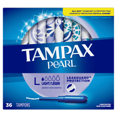 Tampax Pearl Trio Pack Super/Super Plus/Ultra Unscented Tampons, 34 ct -  Harris Teeter
