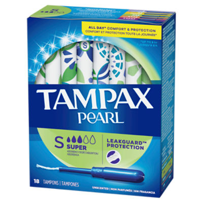 Tampax Pearl Tampons Light Absorbency, 18 Count - 18 ea