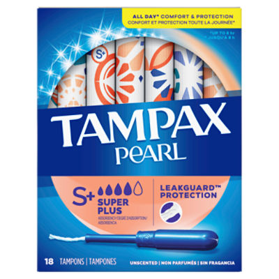 Playtex Sport Plastic Tampons Unscented Super Absorbency - 18