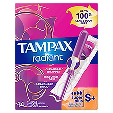 Tampax Radiant Tampons - Super Plus, 14 Each