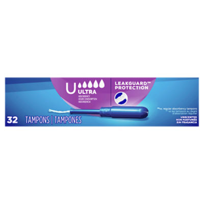 Tampax Pearl Ultra Absorbency Unscented Tampons, 32 count - ShopRite