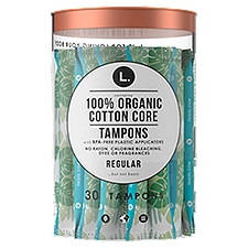 L. Organic Cotton Tampons - Regular 30 Count