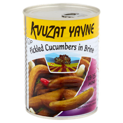 Kvuzat Yavne Pickled Cucumbers in Brine, 19 oz