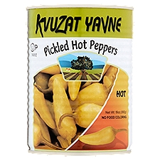 Kvuzat Yavne Pickled Hot Peppers, 19 oz