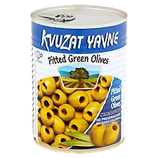 Kvuzat Yavne Pitted Green, Olives, 19 Ounce