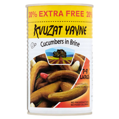 Kvuzat Yavne Cucumbers in Brine, 23 oz