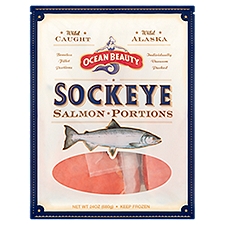 Ocean Beauty Sockeye Salmon Portions, 24 oz
