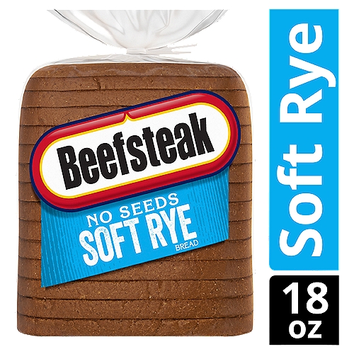 Beefsteak breads like this tangy, robust beefsteak soft rye are as wholesome as they look and taste. Low in fat, they're a delicious addition to any meal.