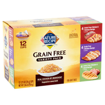 Nature's recipe grain free chicken hot sale recipe broth wet dog food