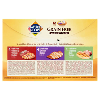 Nature s Recipe Grain Free Natural Dog Food Variety Pack 2.75 oz