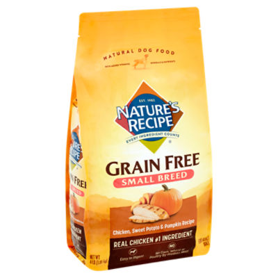 Nature's recipe small 2024 bites dog food