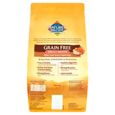 Nature's recipe grain 2024 free small breed