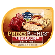 Nature's Recipe Prime Blends Chicken & Beef Recipe in Wholesome Broth Dog Food, 2.75 oz