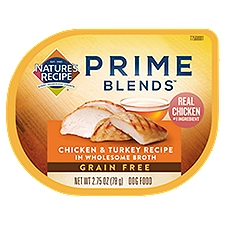 Nature's Recipe Prime Blends Chicken & Turkey Recipe in Wholesome Broth Dog Food, 2.75 oz