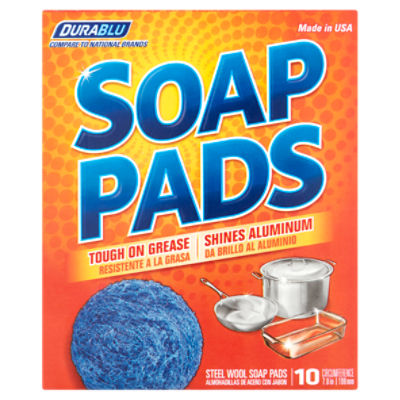 Brillo Pads Multi-Use Soap Pads For Household Cleaning Kitchen Steel Wool  Filled