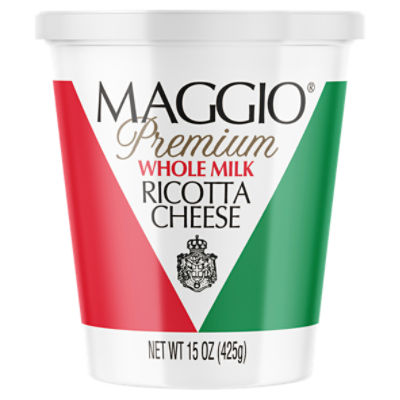 Maggio Premium Whole Milk Ricotta Cheese, 15 oz, 15 Ounce