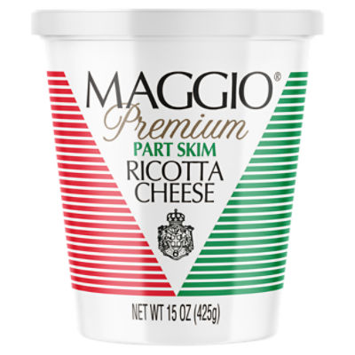 Maggio Premium Part Skim Ricotta Cheese, 15 oz, 15 Ounce