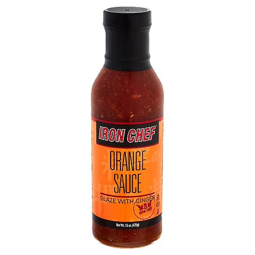 Iron Chef Orange Sauce Glaze with Ginger, 15 oz