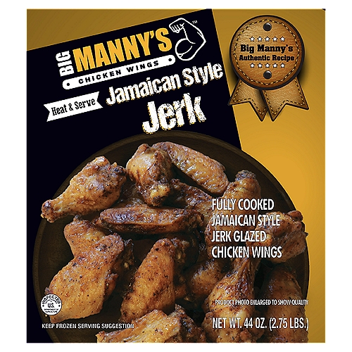 Big Manny's Jamaican Style Jerk Chicken Wings, 44 oz