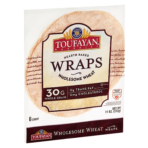 Thin Pliable, Easy to Roll, Deli Delicious Wraps, Specially Baked to Hold Filling Without Cracking