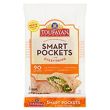 Toufayan Bakeries Everything Smart Pockets, 6 count, 7.4 oz