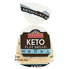 Toufayan Bakeries Keto Flat Bread, 5 count, 8.9 oz