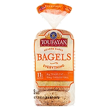 Toufayan Bakeries Hearth Baked Everything, Bagels, 20 Ounce