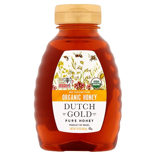 Organic honey is produced by honeybees foraging on wildflowers in remote areas, surrounded by miles of organic habitat.