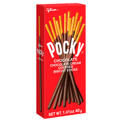 Pocky Chocolate Cream Covered Biscuit Sticks, 1.41 oz