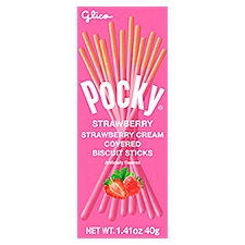 Glico Pocky Strawberry Cream Covered Biscuit Sticks, 1.41 oz