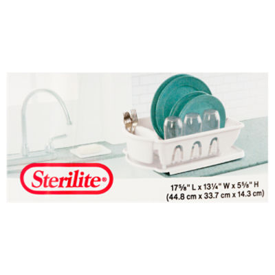 Sterilite Dish/Drain Rack - White at Menards®