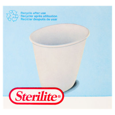 Sterilite Plastic Vanity Wastebasket, White