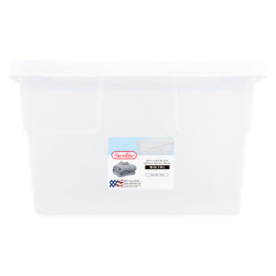 Sterilite Storage Box with Lid - White/Clear, 16 qt - City Market