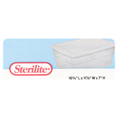 Sterilite Ice Cube Bin Plastic, White 