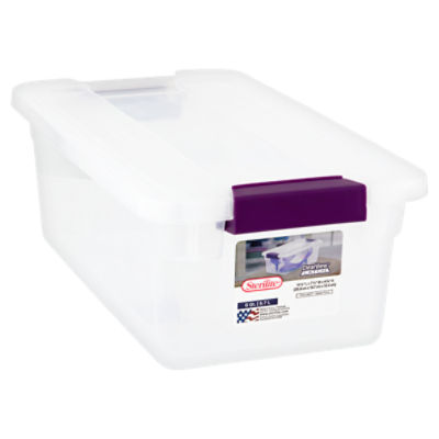  Sterilite 32 Quart ClearView Latch Box, Bin with