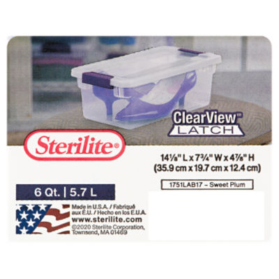 Sterilite 32 Quart ClearView Latch Storage Container With Sweet