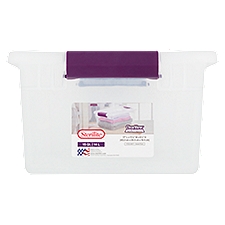Sterilite ClearView Latch 15 Qt. Sweet Plum Storage Container, 1 Each