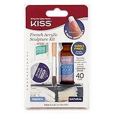Kiss Professional French Acrylic Sculpture Kit, 40 Tips
