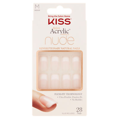 Kiss Salon Acrylic French Nude Revolutionary Natural Nails, Medium