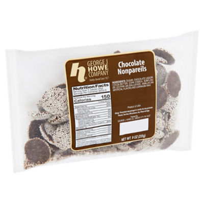 George J Howe Company Chocolate Nonpareils, 9 oz