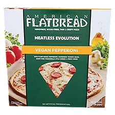 Αmerican Flatbread Meatless Evolution Vegan Pepperoni, Pizza, 11.2 Ounce