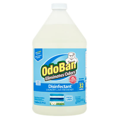 OdoBan Fresh Linen Laundry & Air Freshener, 1 gallon