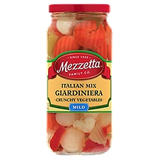 Mezzetta Mild Italian Mix Giardiniera Crunchy Vegetables, 16 fl oz, 16 Fluid ounce