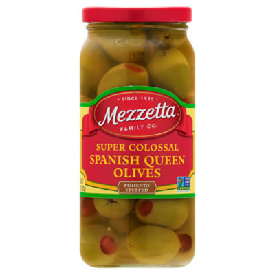 Mezzetta Pimiento Stuffed Super Colossal Spanish Queen Olives, 10 oz