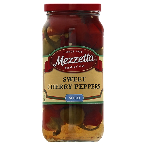 Mezzetta Mild Sweet Cherry Peppers, 16 fl oz