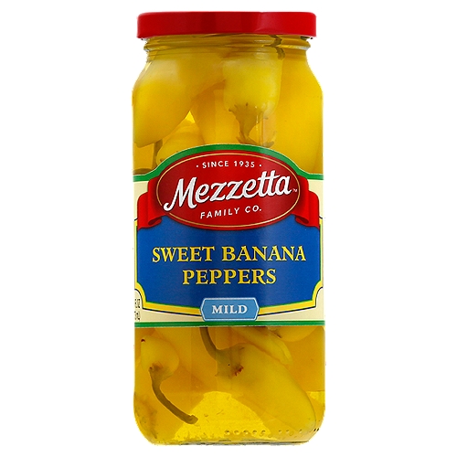 Mezzetta Mild Sweet Banana Peppers, 16 fl oz
Nonna never made a boring sandwich or salad. She'd surprise us with vibrant, sweet banana peppers to add color and crunch, without the heat.