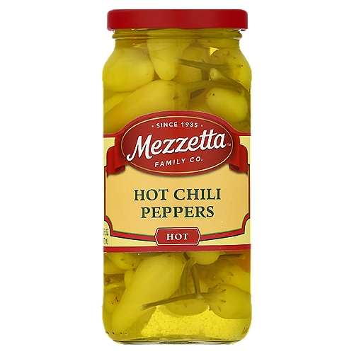 Mezzetta Hot Chili Peppers, 16 fl oz