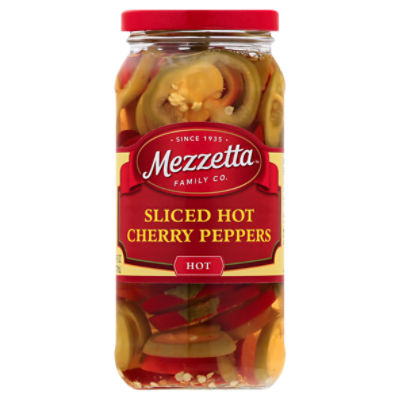 Mezzetta Sliced Hot Cherry Peppers, 16 fl oz