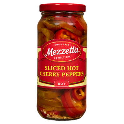 Mezzetta Sliced Hot Cherry Peppers, 16 fl oz Gourmet