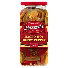 Mezzetta Sliced Hot Cherry Peppers, 16 fl oz